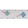 Melrose International Ornament Holiday Ribbon 4" X 5 Yds. - White; Green; Blue