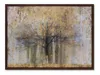 Melrose International Painted Landscape Canvas Wall Decor With Wood Frame And Gold Finish 31.5"l - Black, Yellow, Brown