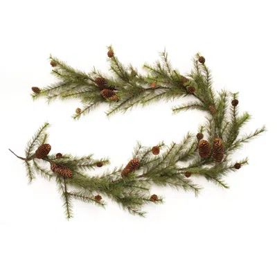 Melrose International Pine And Pinecone Garland 6'l - Green