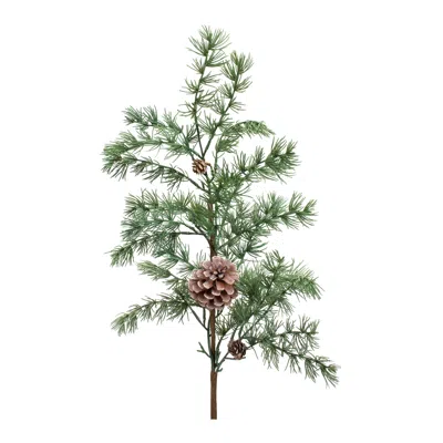 Melrose International Pine And Pinecone Spray (set Of 6) - Green, Brown