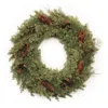Melrose International Pine And Pinecone Wreath 22"d - Green, Brown
