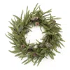 Melrose International Pine And Pinecone Wreath 24"d - Green, Brown