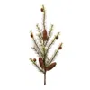 Melrose International Pine And Pinecones Spray (set Of 6) - Green, Brown