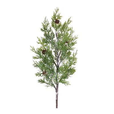 Melrose International Pine Spray (set Of 2) - Green, White