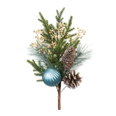 Melrose International Pine Stems In White,green,brown