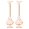 Melrose International Pink Glass Stem Vase (set Of 2) - Pink