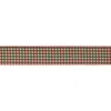Melrose International Plaid Wired Ribbon 4" X 5 Yds - Red, Green, Beige