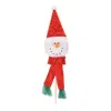 Melrose International Plush Snowman Head Pick (set Of 6) - Red, White, Green