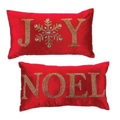 Melrose International Polyester Throw Pillow