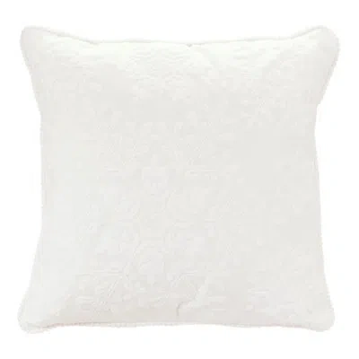Melrose International Polyester Throw Square Pillow Cover & Insert