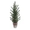 Melrose International Potted Mini Pine Tree (set Of 2) - Green, Beige