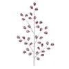 Melrose International Purple Jewel Spray (set Of 2) - Silver, Purple