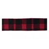 Melrose International Red And Black Plaid Wired Ribbon (set Of 2) - Red, Black