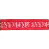 Melrose International Red And White Christmas Sentiment Ribbon (set Of 3) - Red