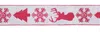 Melrose International Red And White Deer And Tree Wired Ribbon (set Of 2) - Red; White