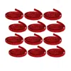 Melrose International Red Glitter Rope Ribbon (set Of 12 Rolls) - Red