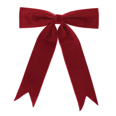 Melrose International Red Holiday Bow (set Of 2) - Red