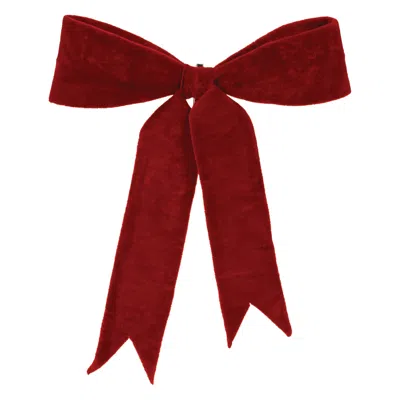 Melrose International Red Wired Holiday Bow (set Of 2) - Red
