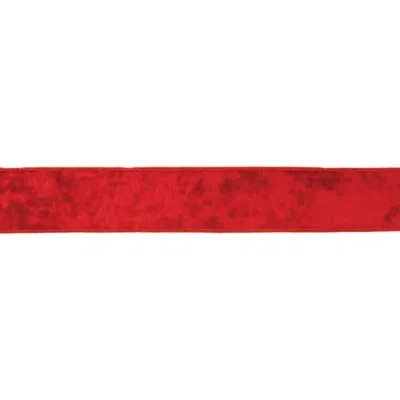 Melrose International Red Wired Ribbon 2.5" X 10 Yds. - Red