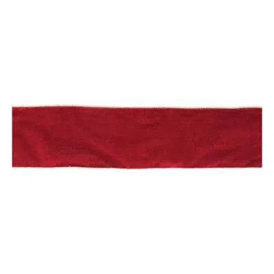 Melrose International Red Wired Ribbon 4" X 10 Yds. - Red, Gold