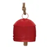 Melrose International Rustic Metal Bell Ornament (set Of 2) - Red, Brown