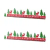 Melrose International Rustic Metal Christmas Countdown With Woodland Deer Accents (set Of 2) - Red; White; Green
