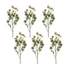 Melrose International Sage Allium Floral Spray (set Of 6) - Green, Brown