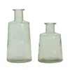 Melrose International Sage Green Glass Bottle Vase (set Of 2) - Green