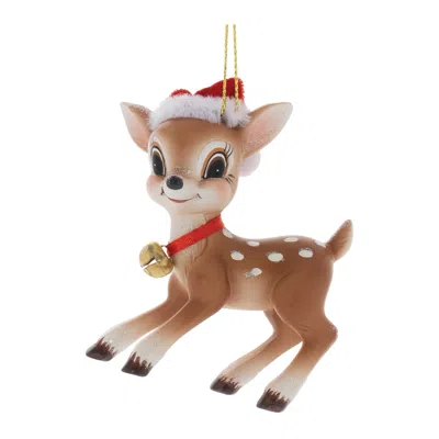 Melrose International Santa's Reindeer Ornament (set Of 12) - Brown, White