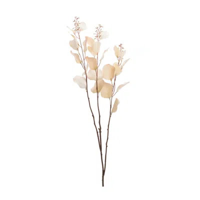 Melrose International Seeded Eucalyptus Stem (set Of 2) - Beige