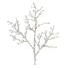 Melrose International Sequined Icy Twig Spray (set Of 6) - Silver