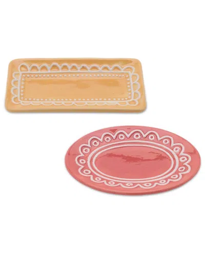 MELROSE INTERNATIONAL MELROSE INTERNATIONAL SET OF 12 CERAMIC TRINKET DISH