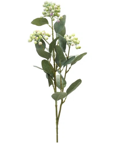 Melrose International Set Of 2 Berry Foliage Spray In Green