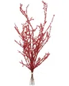 Melrose International Set Of 2 Berry Twig Bundle In Red