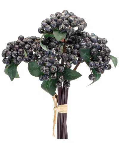 Melrose International Set Of 2 Blue Berry Bundle