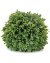 Melrose International Set Of 2 Boxwood Foliage Orb In Green