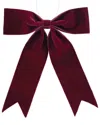 Melrose International Set Of 2 Burgandy Red Holiday Bow In Red