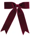 Melrose International Set Of 2 Burgandy Red Holiday Bow In Red