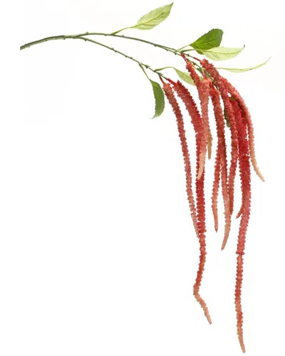 Melrose International Set Of 4 Amaranthus Floral Stem In Green