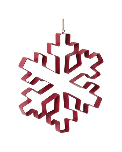 MELROSE INTERNATIONAL MELROSE INTERNATIONAL SET OF 4 SNOWFLAKE COOKIE CUTTER ORNAMENT