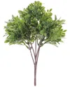 Melrose International Set Of 6 Boxwood Foliage Bush In Green