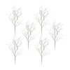 Melrose International Silver Twig Branch (set Of 6) - Silver