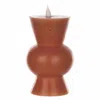 Melrose International Simplux Designer Led Candle With Remote (set Of 2) - Orange