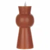 Melrose International Simplux Designer Led Candle With Remote (set Of 2) - Orange