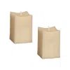 Melrose International Simplux Led Squared Candle With Moving Flame And Remote (set Of 2) - Beige In Neutral