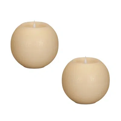 Melrose International Simplux Unscented Flameless Candle In Ivory
