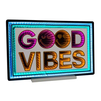 Melrose International Smileyworld(r) Good Vibes Ekkolight 23.5"l - Blue, Orange, Pink