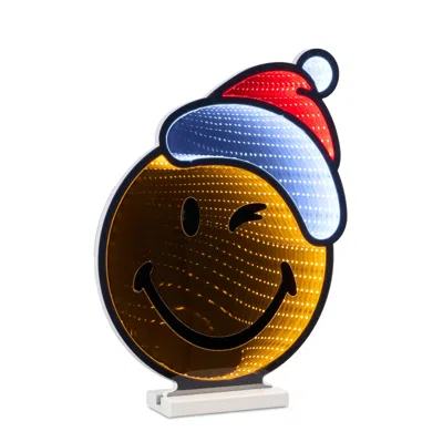 Melrose International Smileyworld(r) Holiday Santa Ekkolight 16"h - Orange, Red, White In Multi