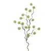 Melrose International Snowball Floral Branch (set Of 6) - Green