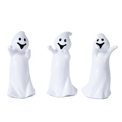 Melrose International Spooky Ghost Figurine (set Of 3) - White